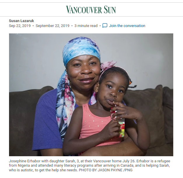 Refugee single mom of daughter with autism grateful for literacy help