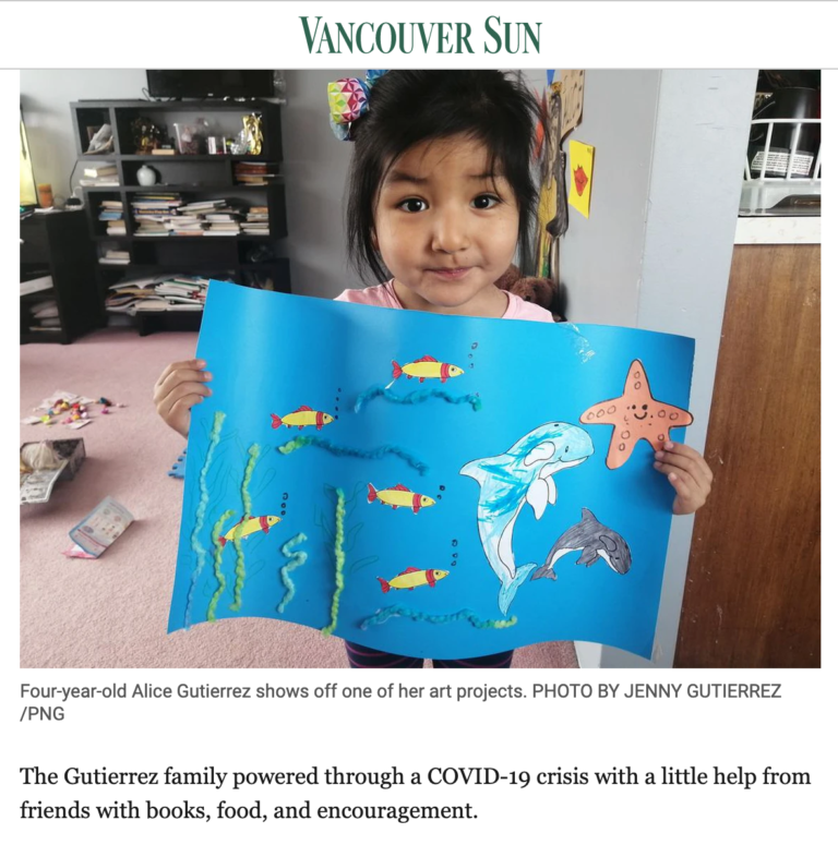 Books, classes and kind words help family get through COVID-19 crisis